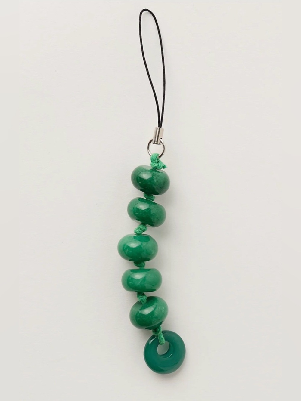 Free People Green Stone Phone Charm🔥 NWT